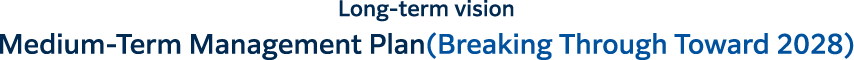 Long-term vision. Medium-Term Management Plan(Breaking Through Toward 2028)